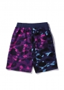 Синьо-фіолетові шорти Bape Aape by A BATHING APE Shark Color Blue Purple Half Camo Shorts Unisex