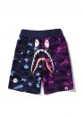 Bape Aape by A BATHING APE Shark Color Blue Purple Half Camo Shorts Unisex