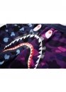 Bape Aape by A BATHING APE Shark Color Blue Purple Half Camo Shorts Unisex