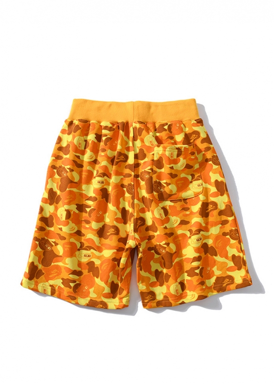 Жовті шорти Bape Aape by A BATHING APE x PUBG Color Yellow Sweat Shorts Unisex