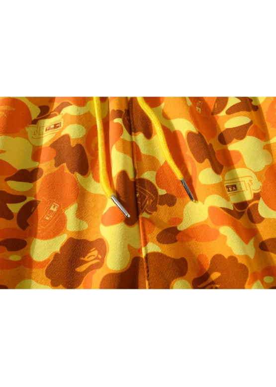 Bape Aape by A BATHING APE x PUBG Color Yellow Sweat Shorts Unisex