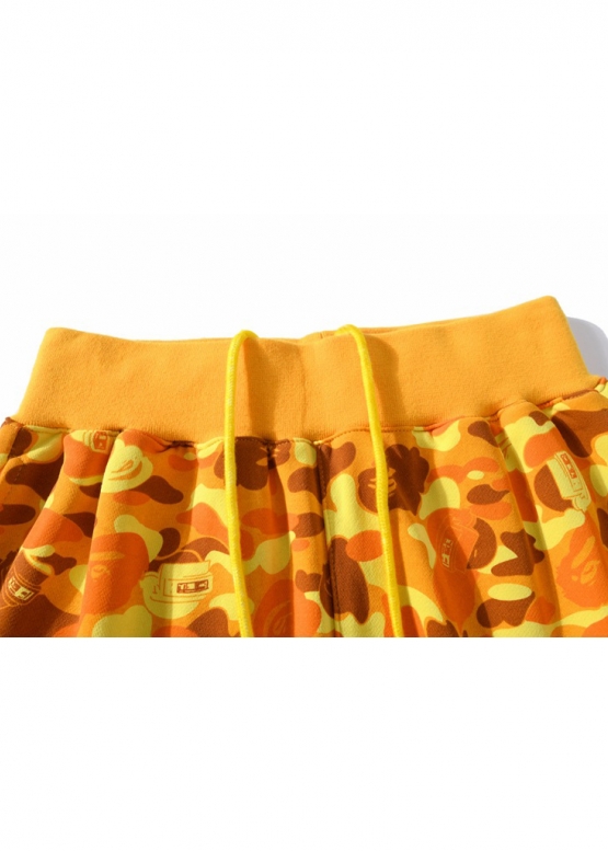Bape Aape by A BATHING APE x PUBG Color Yellow Sweat Shorts Unisex