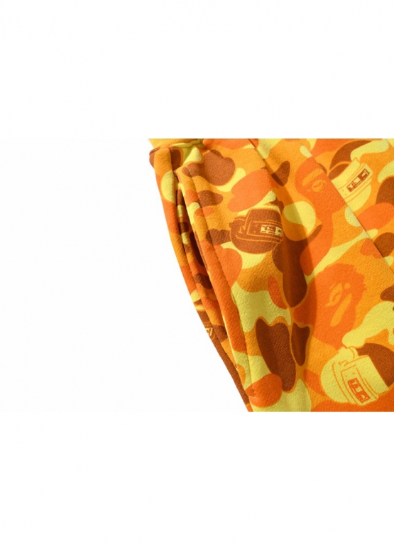 Bape Aape by A BATHING APE x PUBG Color Yellow Sweat Shorts Unisex