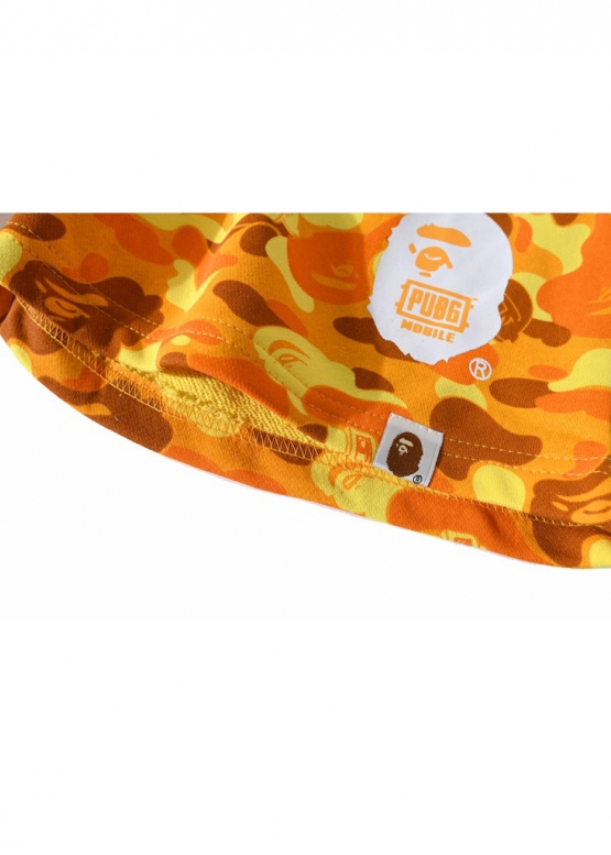 Bape Aape by A BATHING APE x PUBG Color Yellow Sweat Shorts Unisex
