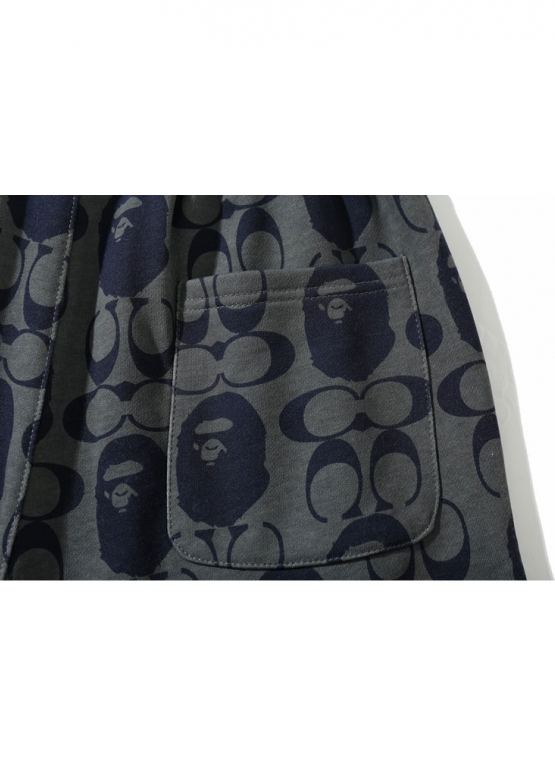 Сірі шорти Bape Aape by A BATHING APE x Coach Color Grey Shorts Unisex