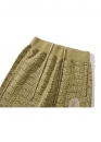 Гірчічні шорти Bape Aape by A BATHING APE Logo Monogram Velour Color Khaki Shorts Unisex