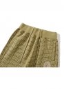 Bape Aape by A BATHING APE Logo Monogram Velour Color Khaki Shorts Unisex