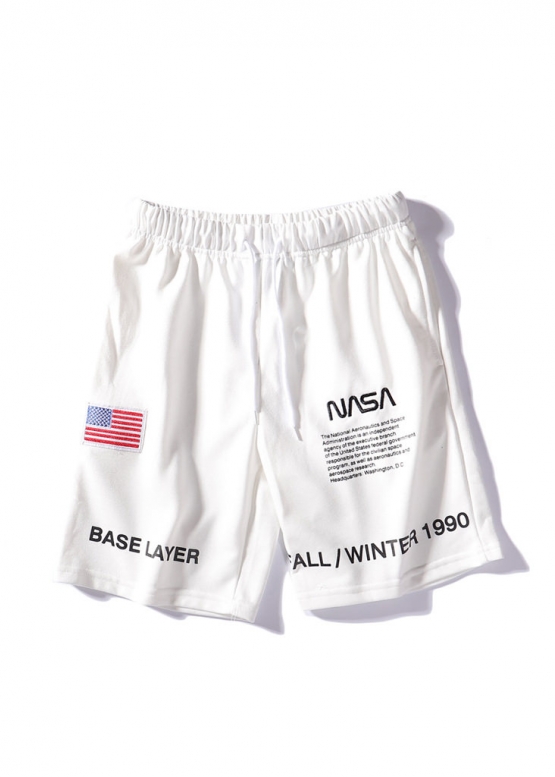 NASA x Heron Preston Color White Shorts Unisex