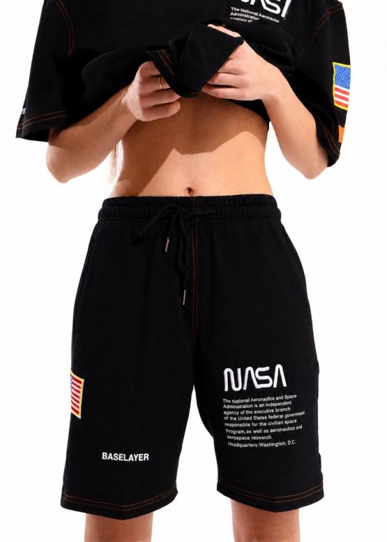 NASA x Heron Preston Color Black Shorts Unisex