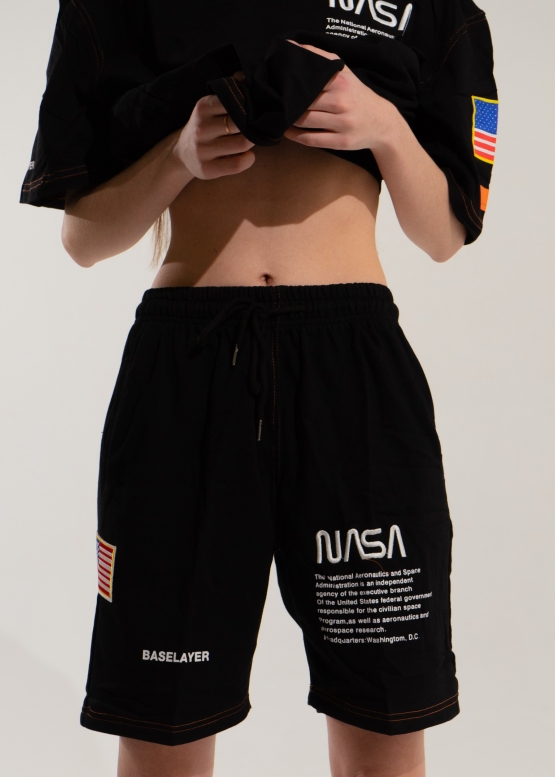 NASA x Heron Preston Color Black Shorts Unisex