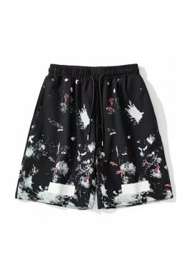Off-white Art Chaos Black Shorts Unisex - CO1119 Off-white Art Chaos Black Shorts Unisex - CO1119