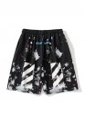 Off-white Art Chaos Color Black Shorts Unisex