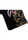 Чорно-зелена футболка Bape Aape by A BATHING APE Shark Color Green Black Half Camo T-shirt Unisex