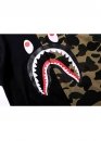 Bape Aape by A BATHING APE Shark Color Green Black Half Camo T-shirt Unisex