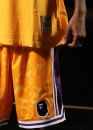 Жовта футболка Bape Aape by A BATHING APE x Mitchell & Ness Lakers Color Yellow Tee Unisex