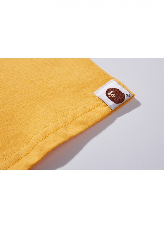 Жовта футболка Bape Aape by A BATHING APE x Mitchell & Ness Lakers Color Yellow Tee Unisex