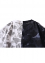 Чорно-біла футболка Bape Aape by A BATHING APE Shark Color Black White City Camo T-shirt Unisex