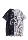 Чорно-біла футболка Bape Aape by A BATHING APE Shark Color Black White City Camo T-shirt Unisex Чорно-біла футболка Bape Aape by A BATHING APE Shark Color Black White City Camo T-shirt Unisex