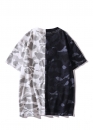 Чорно-біла футболка Bape Aape by A BATHING APE Shark Color Black White City Camo T-shirt Unisex