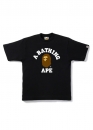 Купити чорну футболку Bape College Tee Black у Києві з доставкою по Україні