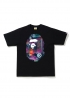 Чорна футболка Bape Neon Tokyo Big Ape Head Tee Black - FA1125