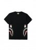 Чорна футболка Bape 1st Camo Side Shark Tee Black/Green - FA1126