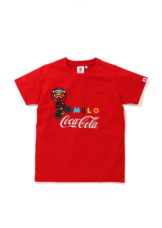 Купити червону футболку Bape Coca Cola Milo BMX Tee Ladies у Києві з доставкою по Україні
