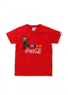 Червона футболка Bape Coca Cola Milo BMX Tee Ladies - FA1129