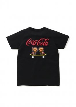 Bape Coca Cola Milo Skateboarding Tee Ladies - FA1130 Bape Coca Cola Milo Skateboarding Tee Ladies - FA1130