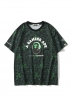 Чёрно-зелёная футболка Bape x Razer A Bathing Ape Neon Camo Team Tee Unisex - FA1134 
