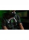 Чорно-зелена футболка Bape Aape by A BATHING APE x Razer Color Neon Camo Team Tee Unisex