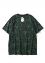 Чорно-зелена футболка Bape Aape by A BATHING APE x Razer Color Neon Camo Team Tee Unisex