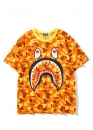 Жовта футболка Bape Aape by A BATHING APE x PUBG Shark Color Yellow Camo T-shirt Unisex