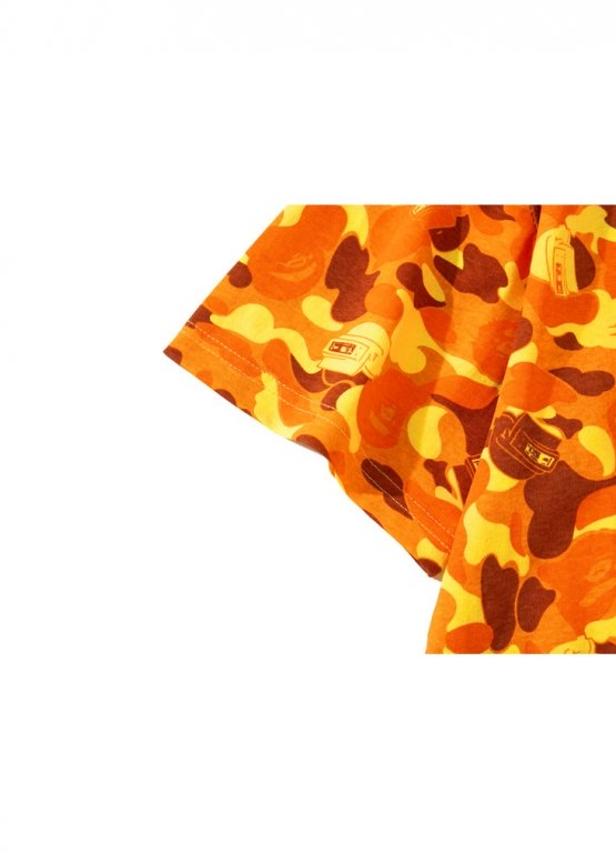 Жовта футболка Bape Aape by A BATHING APE x PUBG Shark Color Yellow Camo T-shirt Unisex