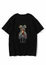 Чорна футболка Bape Aape by A BATHING APE x Medicom Toy Camo Bear Color Black T-Shirt Unisex 