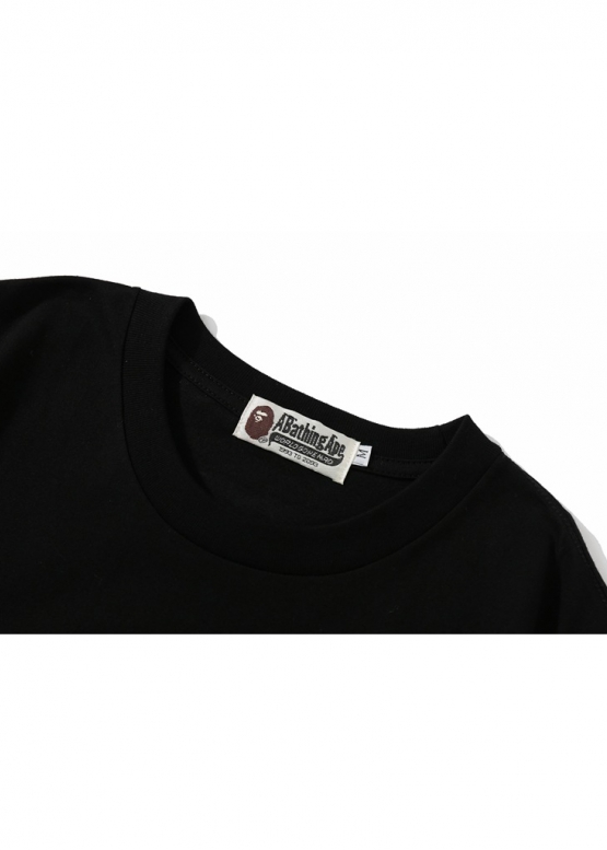 Чорна футболка Bape Aape by A BATHING APE x Medicom Toy Camo Bear Color Black T-Shirt Unisex 