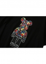 Чорна футболка Bape Aape by A BATHING APE x Medicom Toy Camo Bear Color Black T-Shirt Unisex 