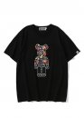 Чорна футболка Bape Aape by A BATHING APE x Medicom Toy Camo Bear Color Black T-Shirt Unisex 