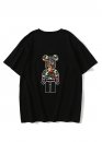 Чорна футболка Bape Aape by A BATHING APE x Medicom Toy Camo Bear Color Black T-Shirt Unisex 