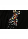 Чорна футболка Bape Aape by A BATHING APE x Medicom Toy Camo Bear Color Black T-Shirt Unisex 