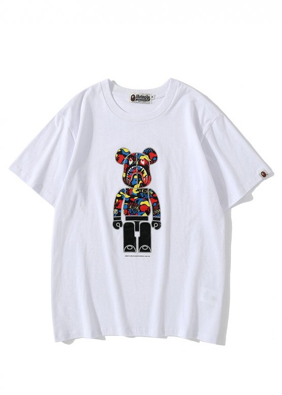 Белая футболка Bape Aape by A BATHING APE x Medicom Toy Camo Bear Color White T-Shirt Unisex