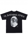 Чорна футболка Bape Aape by A BATHING APE Head Moon Color Black T-Shirt Unisex