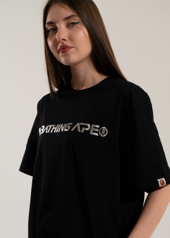 Чорна футболка Bape Aape by A BATHING APE Head Moon Color Black T-Shirt Unisex