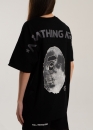 Чорна футболка Bape Aape by A BATHING APE Head Moon Color Black T-Shirt Unisex