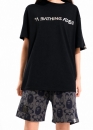 Чёрная футболка Bape Aape by A BATHING APE Head Moon Color Black Tee Unisex