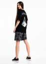 Чёрная футболка Bape Aape by A BATHING APE Head Moon Color Black Tee Unisex