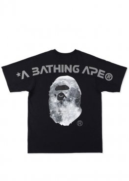 Чорна футболка BAPE Head Moon Black Tee Unisex - FA1139