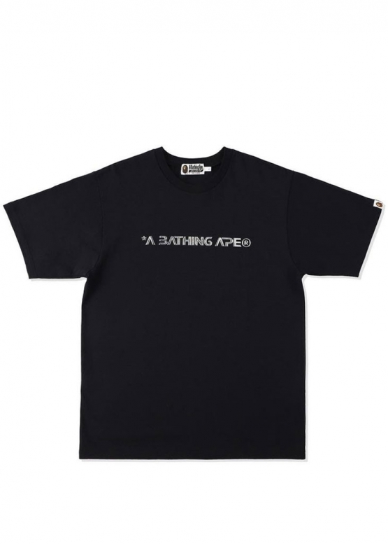 Чорна футболка Bape Aape by A BATHING APE Head Moon Color Black T-Shirt Unisex