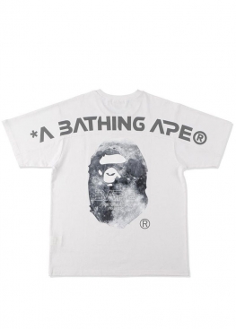 Біла футболка BAPE Ape Head Moon White Tee Unisex - FA1140