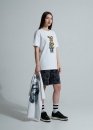Белая футболка Bape Aape by A BATHING APE Head Moon Color White T-Shirt Unisex